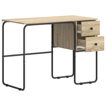 Schreibtisch mit Stauraum Sonoma-Eiche 100 x 50 x 75 cm
