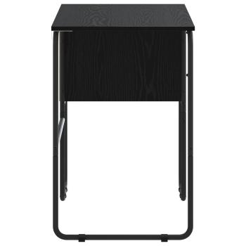 Schreibtisch mit Stauraum Schwarz Eichen-Optik 100 x 50 x 75 cm