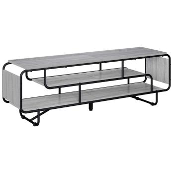 ARDEBO.de - TV-Ständer 140 x 36 x 45 cm Sonoma-Grau Holzwerkstoff