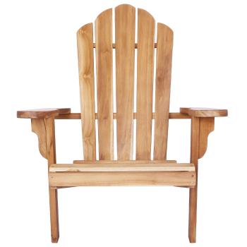 Garten-Adirondack-Stuhl Natur Massivholz Teak