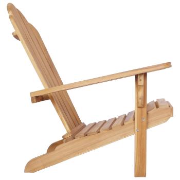 Garten-Adirondack-Stuhl Natur Massivholz Teak