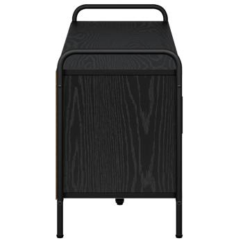 TV-Schrank 133 x 33 x 50 cm Schwarz Eichen-Optik Holzwerkstoff