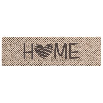 ARDEBO.de - Küchen Teppich Beige Home 180 x 60 cm 100% Polyamid Waschbar