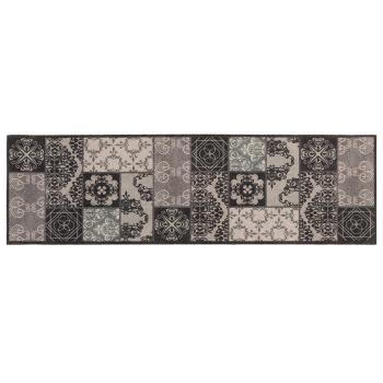 ARDEBO.de - Küchen Teppich Schwarzes Mosaik 150 x 45 cm 100% Polyamid