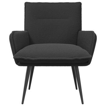 Sessel Dunkelgrau Bouclé