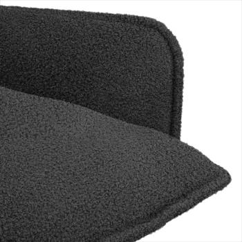 Sessel Dunkelgrau Bouclé