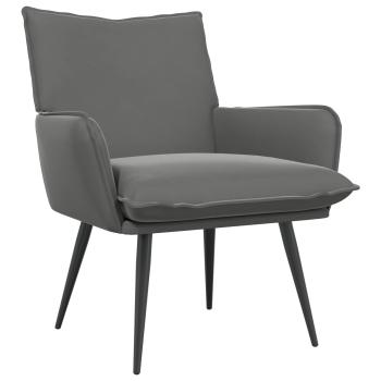 ARDEBO.de - Sessel Dunkelgrau Samt