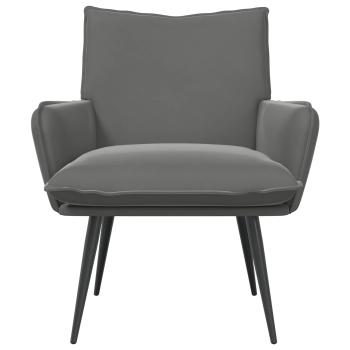 Sessel Dunkelgrau Samt