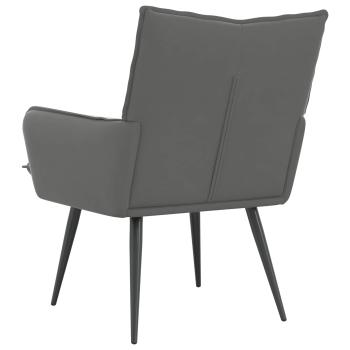 Sessel Dunkelgrau Samt