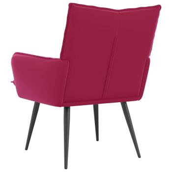 Sessel Weinrot Samt