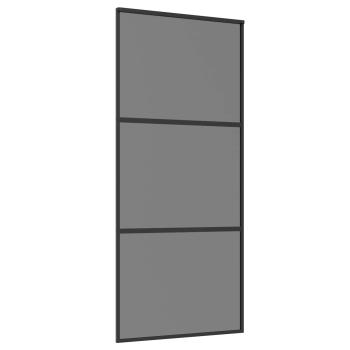 Schiebetür 90 x 205 cm Verbautes Glas und Aluminium