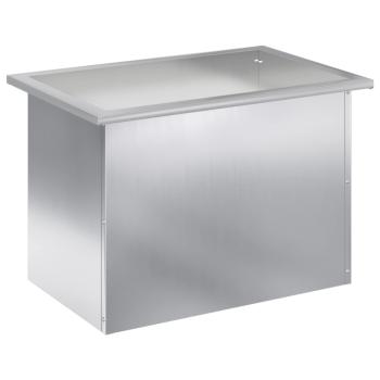 Garten-Pflanzkübel mit LED Silber 40 × 60 × 40 cm