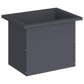 Garten-Pflanzkübel mit LED Antrazit 30 × 40 × 30 cm Stahl