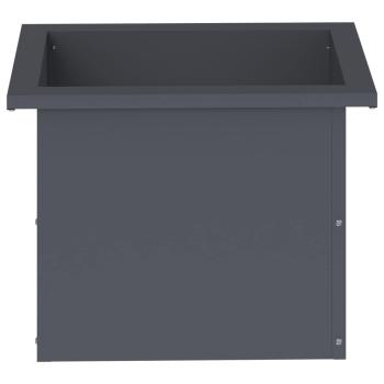 Garten-Pflanzkübel mit LED Antrazit 30 × 40 × 30 cm Stahl