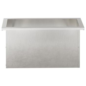 Garten-Pflanzkübel mit LED 2 stk. Silber 30 × 60 × 30 cm