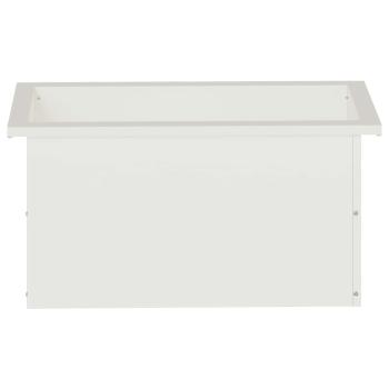 Garten-Pflanzkübel mit LED Weiß 30 × 60 × 30 cm Stahl