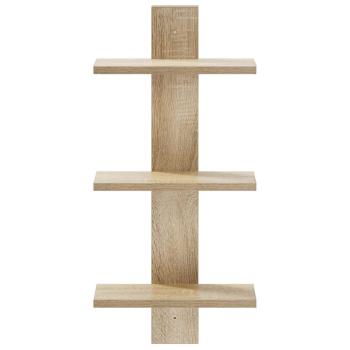 Wandregal Sonoma-Eiche 30 x 13,5 x 64,5 cm Holzwerkstoff