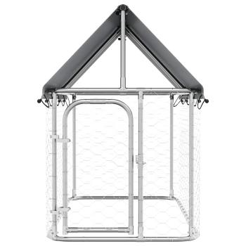 Outdoor-Hundezwinger mit Dach 200x100x150 cm