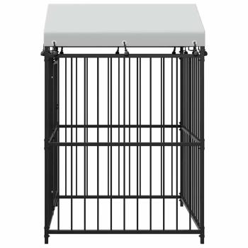 Outdoor-Hundezwinger mit Überdachung 120x120x150 cm