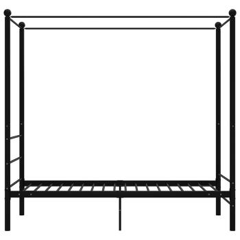 Himmelbett Schwarz Metall 100x200 cm