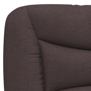 Bett mit Matratze "Hvar" Dunkelbraun 160x200 cm Stoff