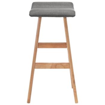 Barhocker Dunkelgrau Stoff