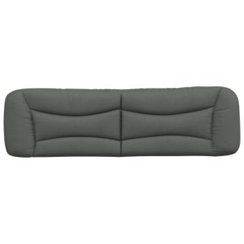 Kopfteil-Kissen "Hvar" Dunkelgrau 183 cm Stoff