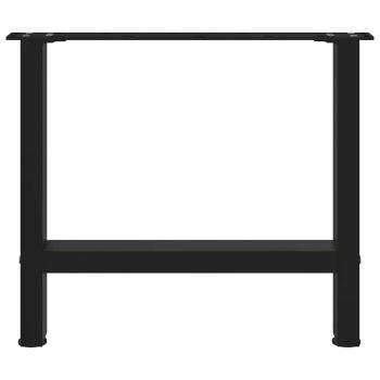Couchtischbeine Schwarz 2 Stk. 50x(42-43) cm Stahl