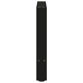 Couchtischbeine Schwarz 2 Stk. 50x(42-43) cm Stahl