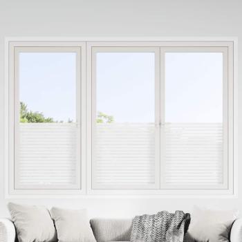 ARDEBO.de - Fensterfolien 2 Stk. Matt Streifenmuster PVC