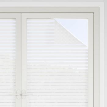 Fensterfolien 2 Stk. Matt Streifenmuster PVC
