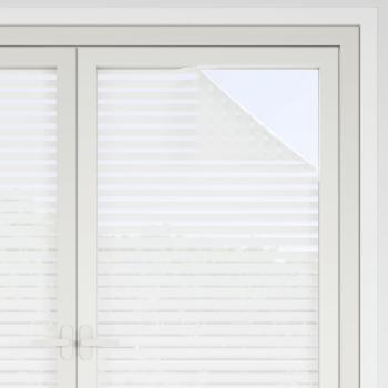 Fensterfolien 2 Stk. Matt Streifenmuster PVC