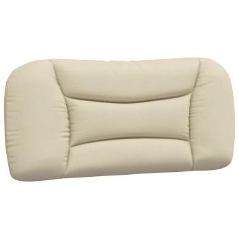 Bett mit Matratze "Hvar" Creme 90x190 cm Stoff