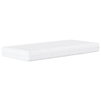 Bett mit Matratze "Hvar" Creme 90x190 cm Stoff