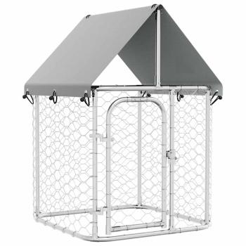 Outdoor-Hundezwinger mit Dach 100x100x150 cm