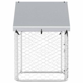 Outdoor-Hundezwinger mit Dach 100x100x150 cm