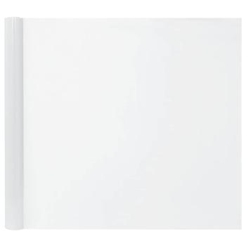 Fensterfolien 3 Stk. Statisch Matt Weiß PVC