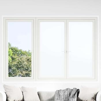 ARDEBO.de - Fensterfolien 3 Stk. Statisch Matt Weiß PVC