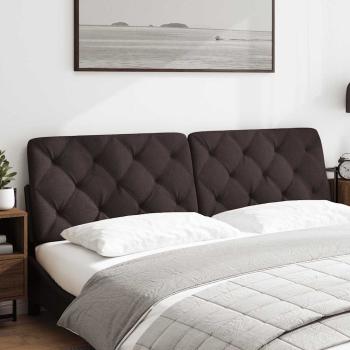 ARDEBO.de - Kopfteil-Kissen Dunkelbraun 180 cm Stoff