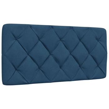 Bett mit Matratze Blau 100x200 cm Stoff