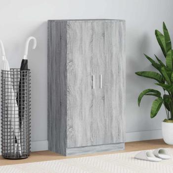 ARDEBO.de - Schuhschrank Grau Sonoma 55x35x108 cm Holzwerkstoff