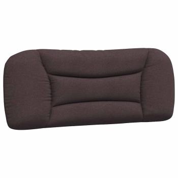 Bettgestell ohne Matratze "Hvar" Dunkelbraun 100x200 cm Stoff