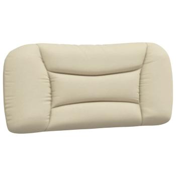 Bettgestell ohne Matratze "Hvar" Creme 90x190 cm Stoff