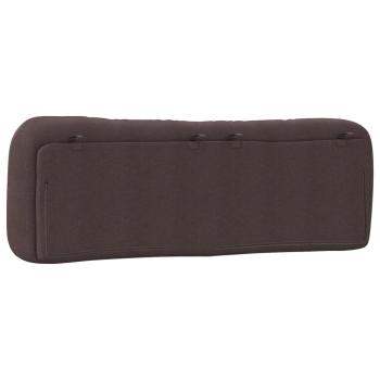 Kopfteil-Kissen "Hvar" Dunkelbraun 160 cm Stoff
