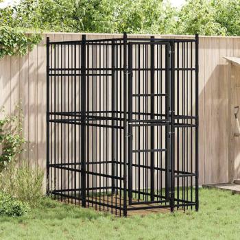 ARDEBO.de - Outdoor-Hundezwinger Stahl 1,84 m²
