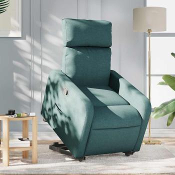 ARDEBO.de - Relaxsessel mit Aufstehhilfe Dunkelgr?n Stoff