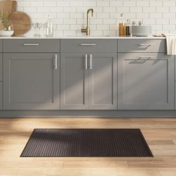 ARDEBO.de - Teppich Rechteckig Dunkelbraun 60x100 cm Bambus