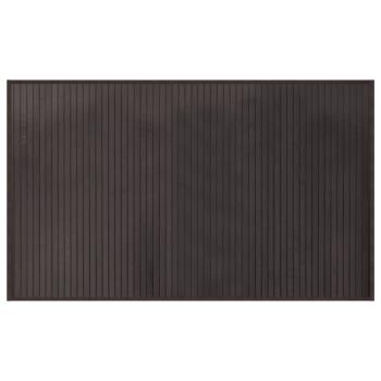 Teppich Rechteckig Dunkelbraun 60x100 cm Bambus