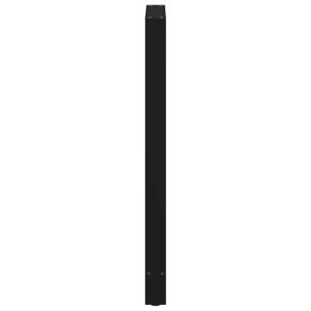 Bartischbeine Schwarz 2 Stk. 60x(110-111) cm Stahl