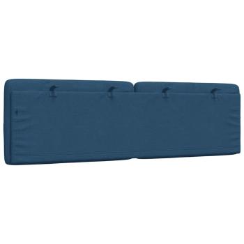 Kopfteil-Kissen Blau 160 cm Stoff